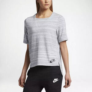 Nike Advanced 15 XS Heather Grey High Low T-shirt